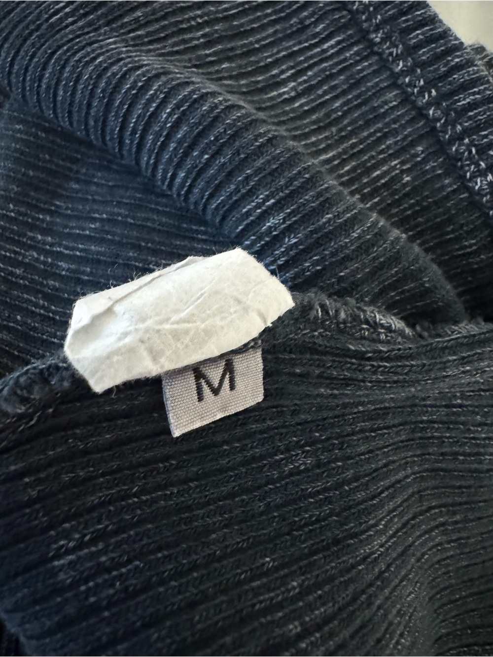 Washed Black Ribbed Tank Top - Picture 3 of 3